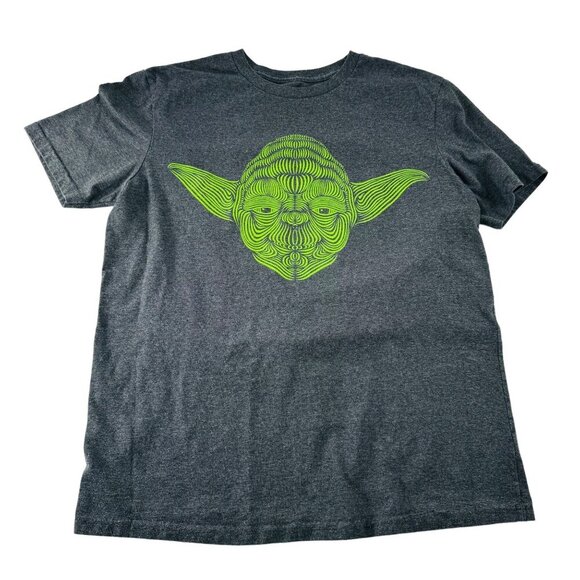 Star Wars Yoda Graphic T-Shirt By Disney Mens Size S Gray - Picture 1 of 5